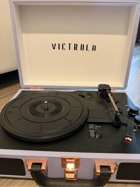 Victrola Lavender Portable Turntable - Stylish Vinyl Player